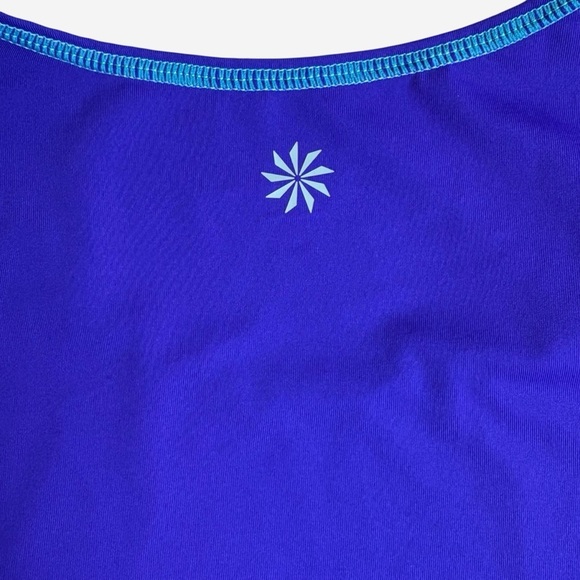 Athleta Summer Shade Long Sleeve Rashguard Top Size 2X Purple Stretch Beach Sun - Picture 3 of 8